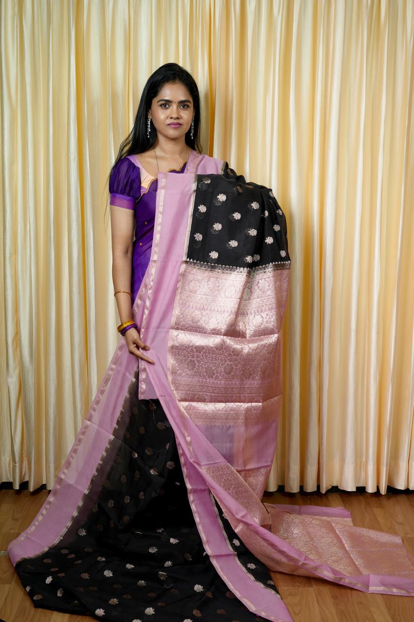 Silk cotton saree🥰📚