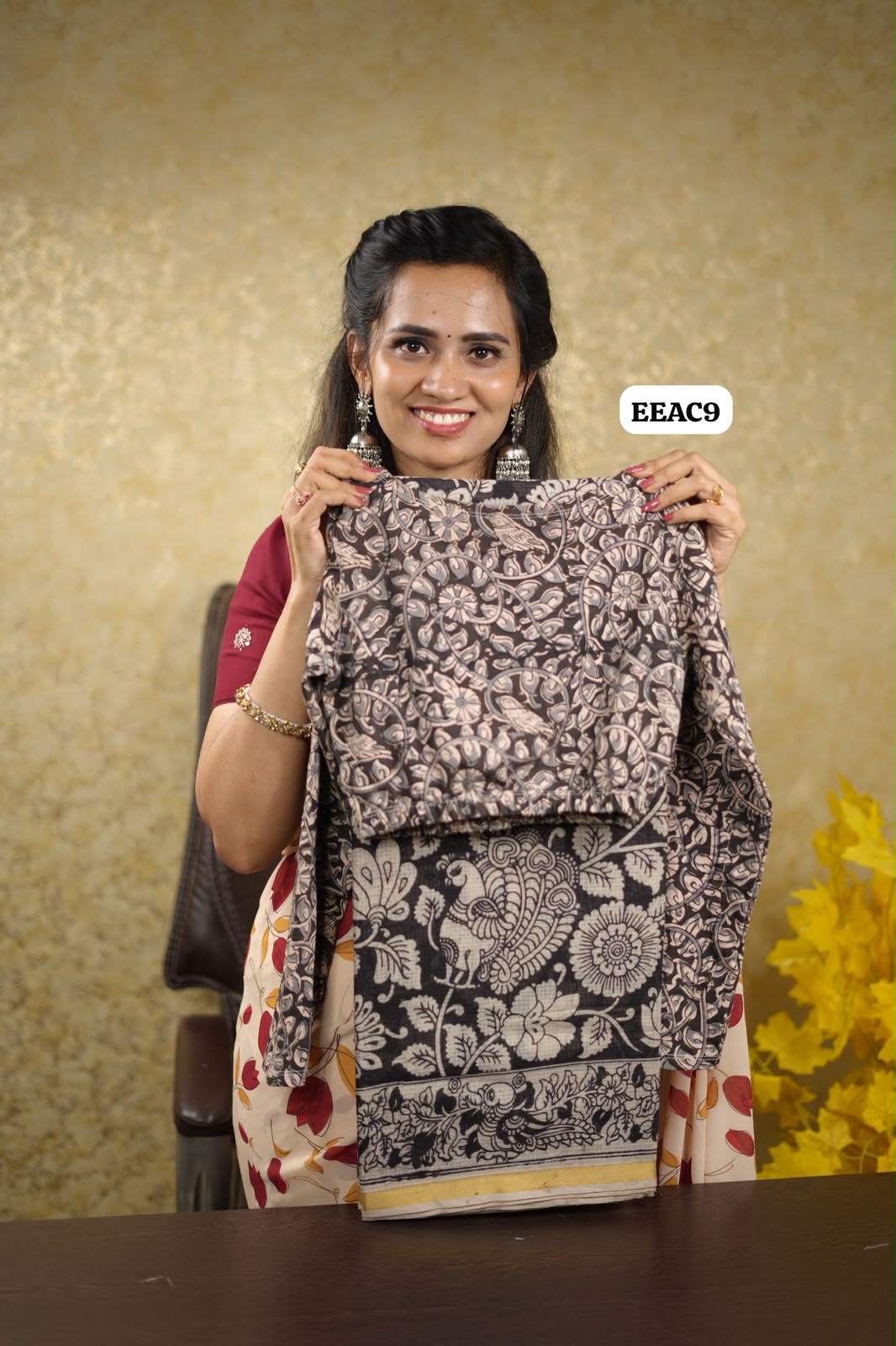 Handloom Kalamkari Kotta Cotton  saree only 😍😎✅