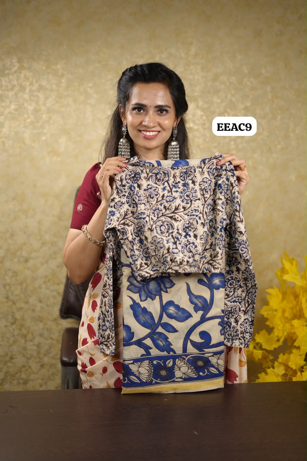 Soft Kota cotton Kalamkari print only saree. Natural dyes used without any artificial color-🥰😎😍😎📚⛳