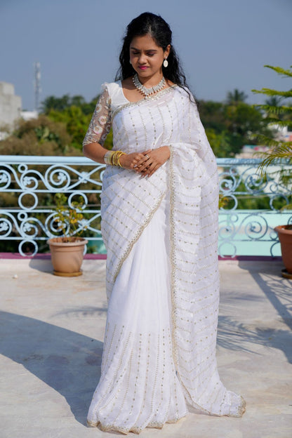 Premium space silk with Sequence work 🥰🥳