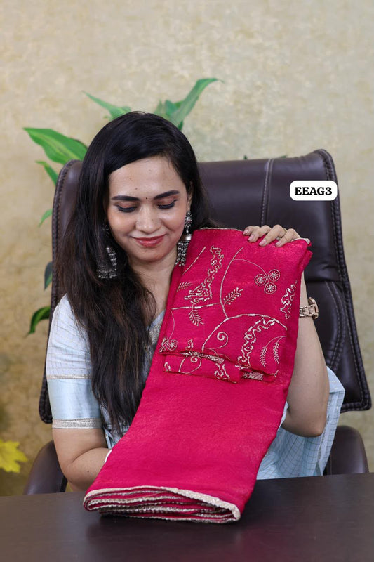 Viscose georgette saree with sequence work blouse 😍🥳