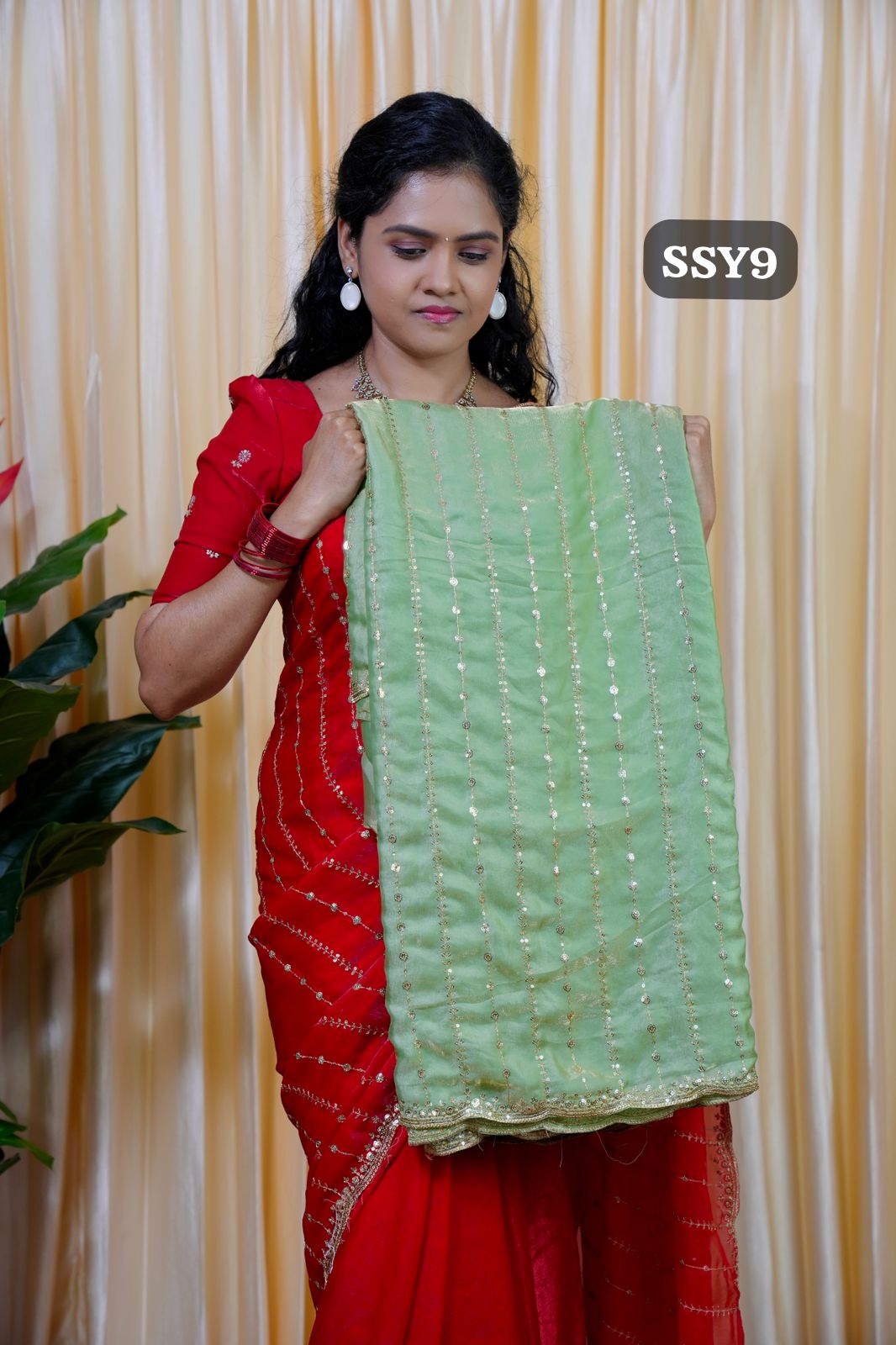 Premium space silk with Sequence work🥰🥳