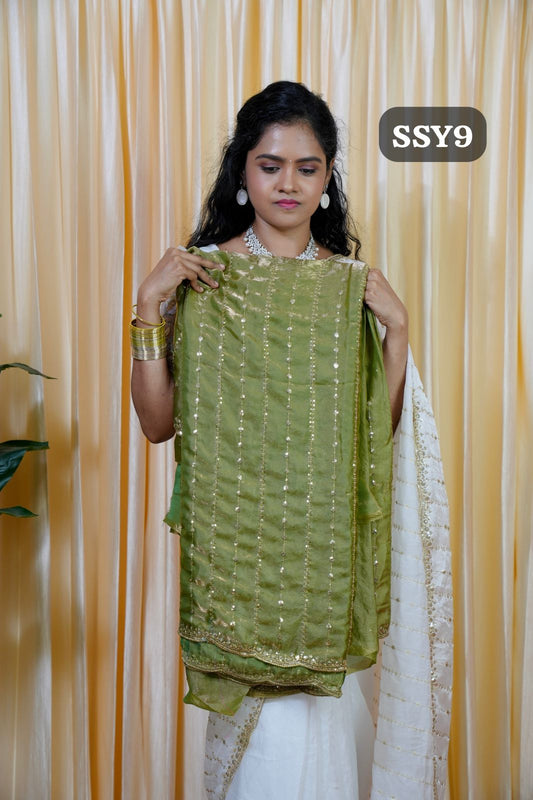 Premium space silk with Sequence work🥰🥳