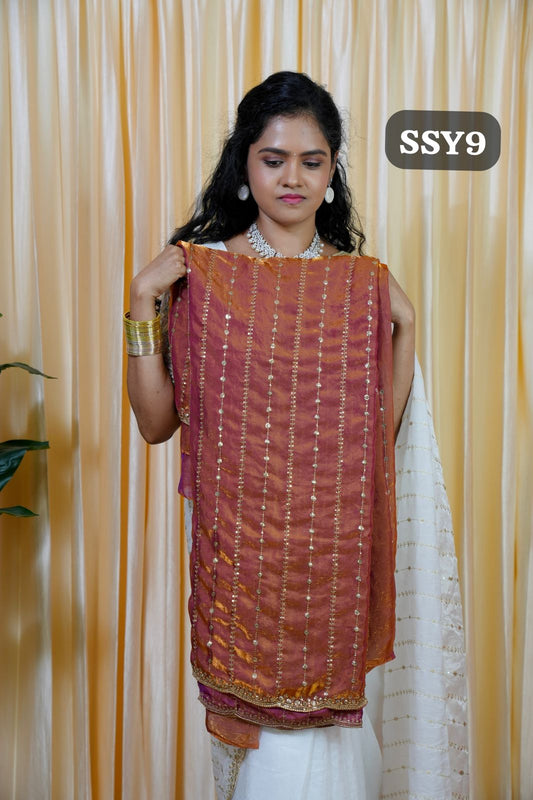 Premium space silk with Sequence work🥰🥳