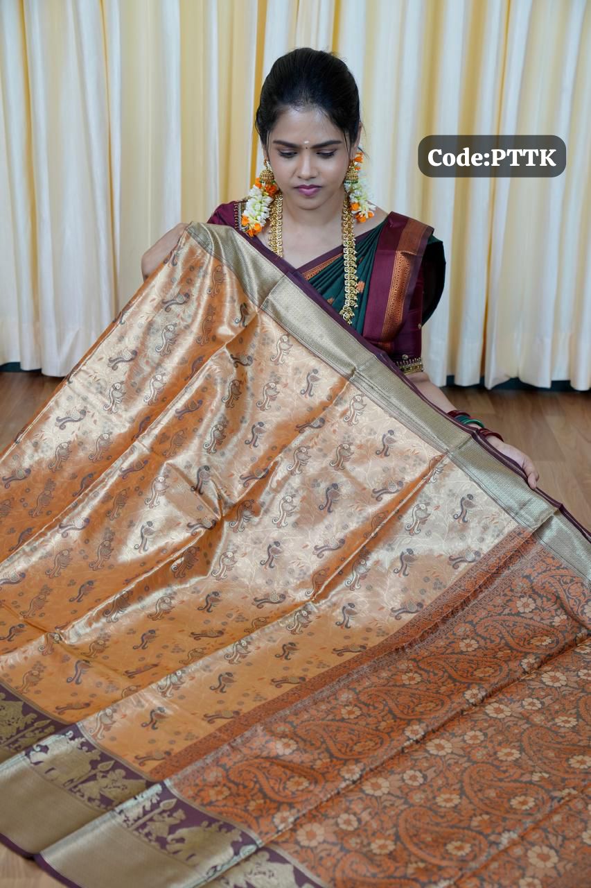 Bridal Tissue silk saree🥳