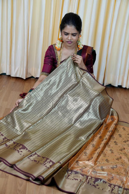 Bridal Tissue silk saree🥳