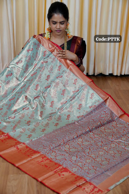 Bridal Tissue silk saree🥳