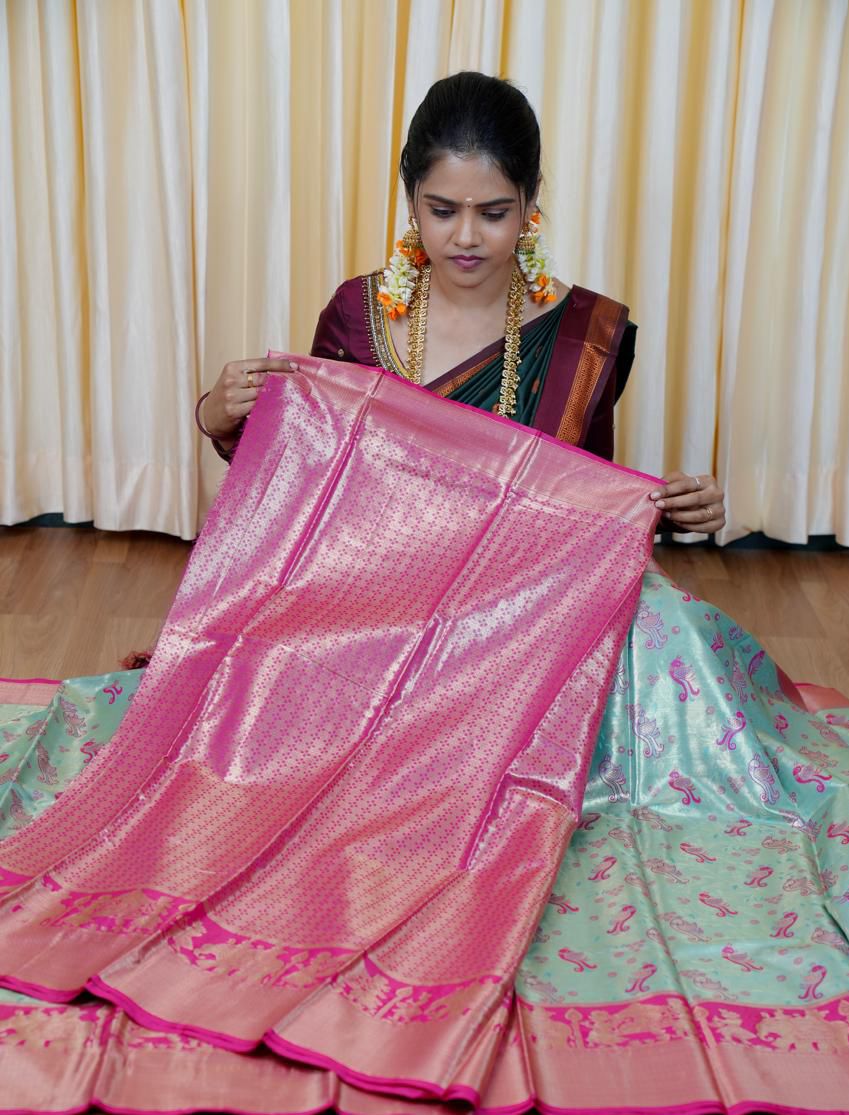 Bridal Tissue silk saree🥳