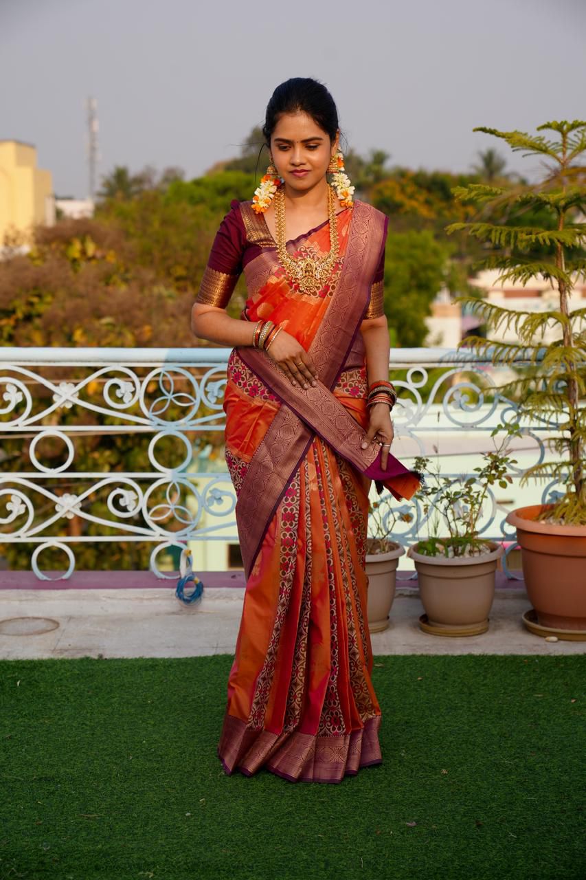 Kanchi semi silk saree-Prebook😍😎⏰📚