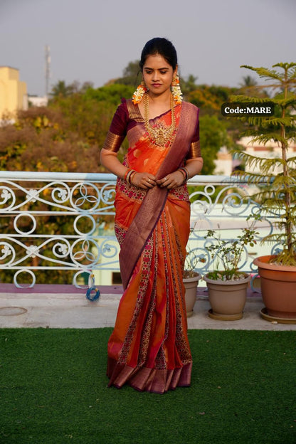 Kanchi semi silk saree-Prebook😍😎⏰📚