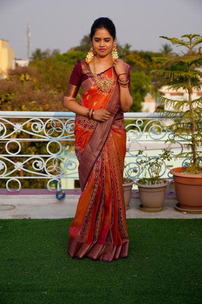 Kanchi semi silk saree-Prebook😍😎⏰📚