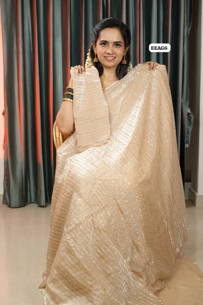 Space silk heavy work saree 😍🥳
