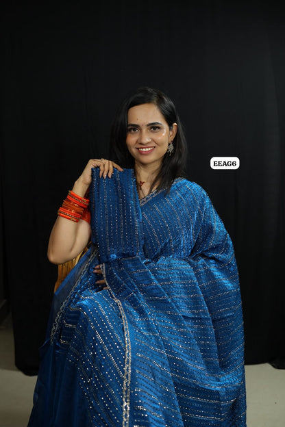 Space silk heavy work saree 😍🥳