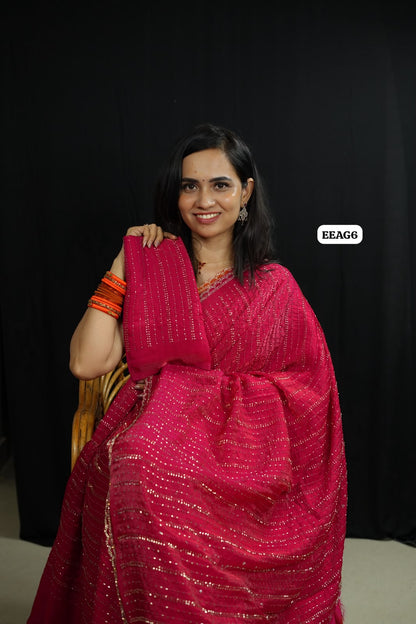 Space silk heavy work saree 😍🥳
