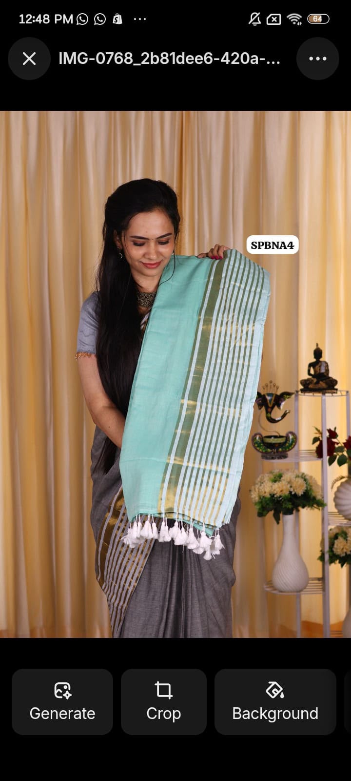 Mulmul cotton saree light weight with running blouse offer 😍Ⓜ️