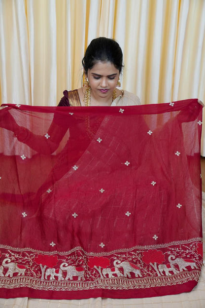 Viscose Georgette saree with separate jari weaving blouse 🥰🥳