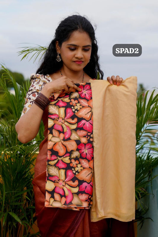 Space silk sarees.🥰🥳unstitched blouse)