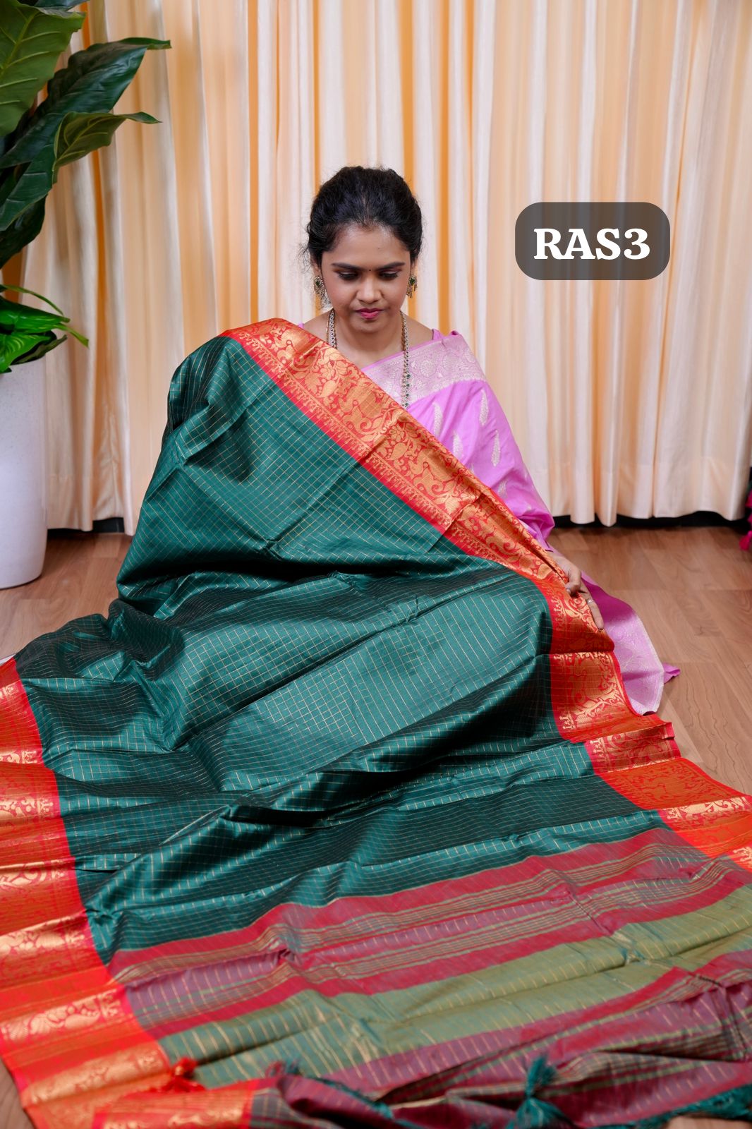 Semi silk sarees in Checked design🥰😎🌲🏃🏻‍♀️