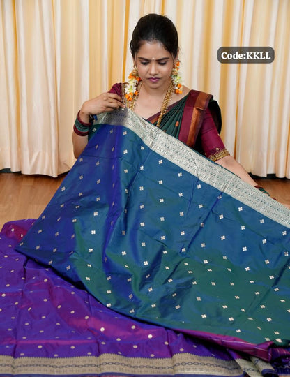Soft silk saree with Butta’s concept🥳✅