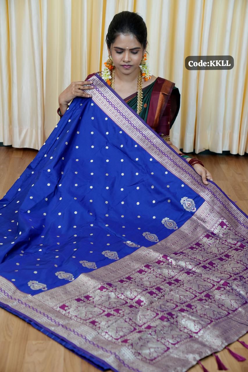 Soft silk saree with Butta’s concept🥳✅