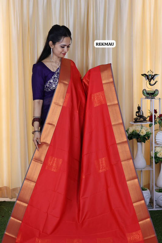 Semi soft silk saree with running blouse 🔥😍🥳