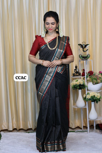 Premium Munga silk saree with colour full Pallu and blouse 😍🥳