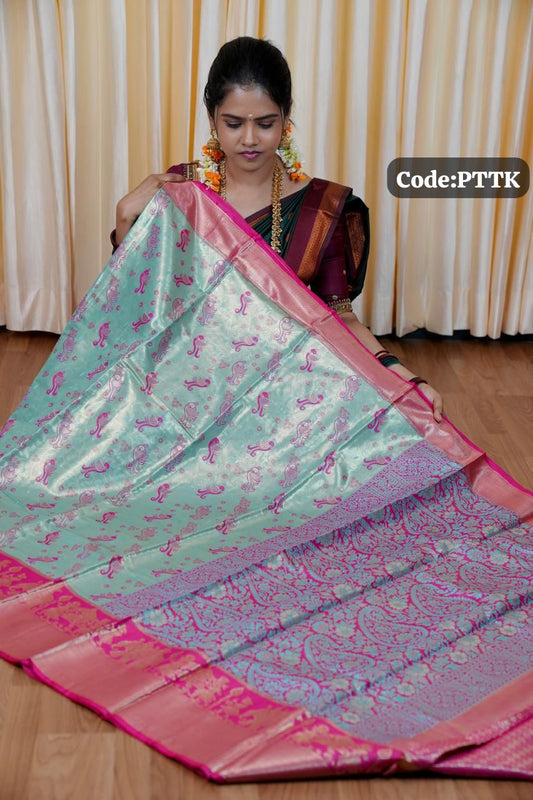 Bridal Tissue silk saree🥳