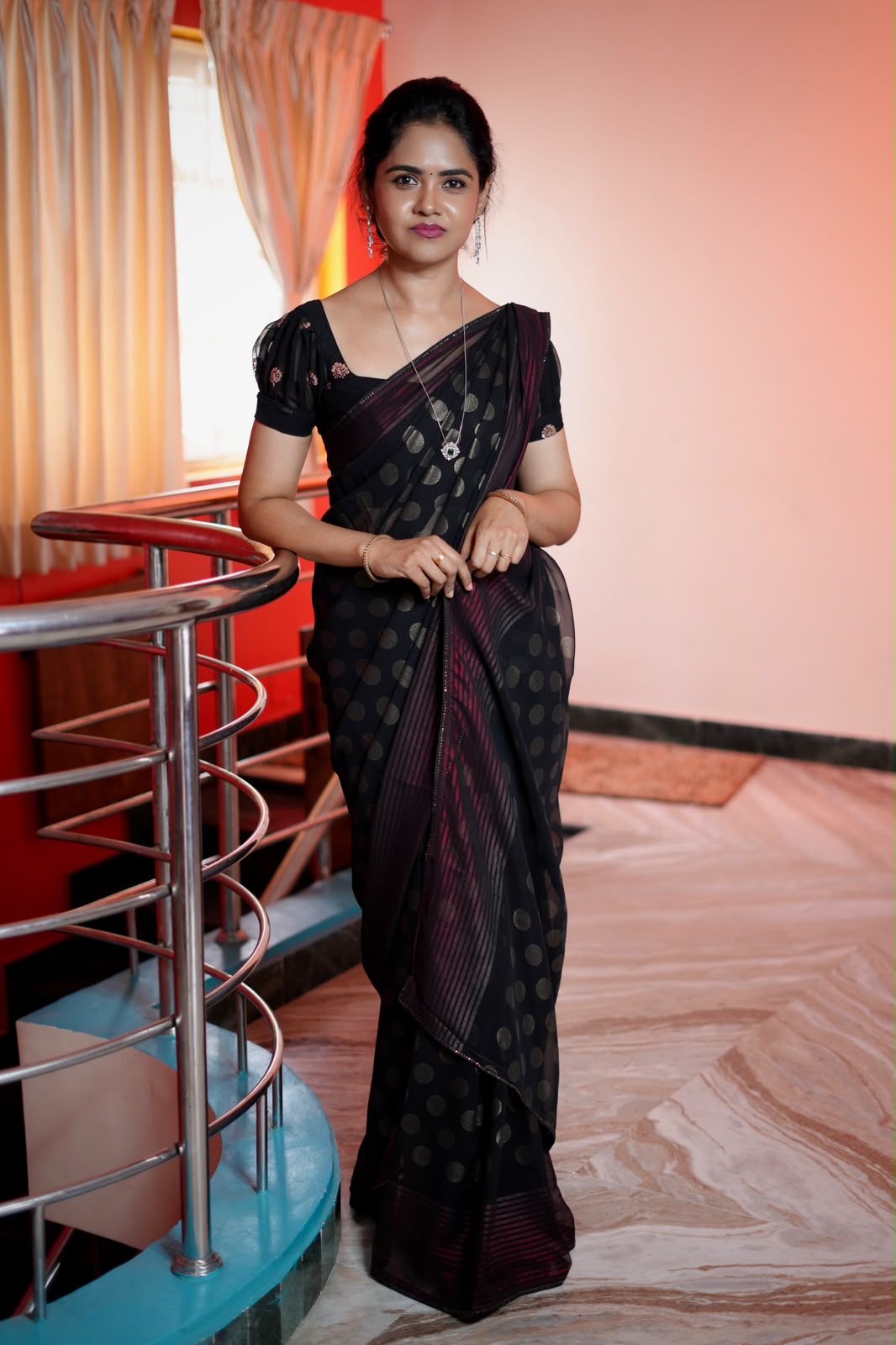 Chiffon saree👇