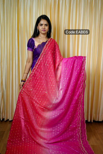 Space silk with zari work 🌈🥳