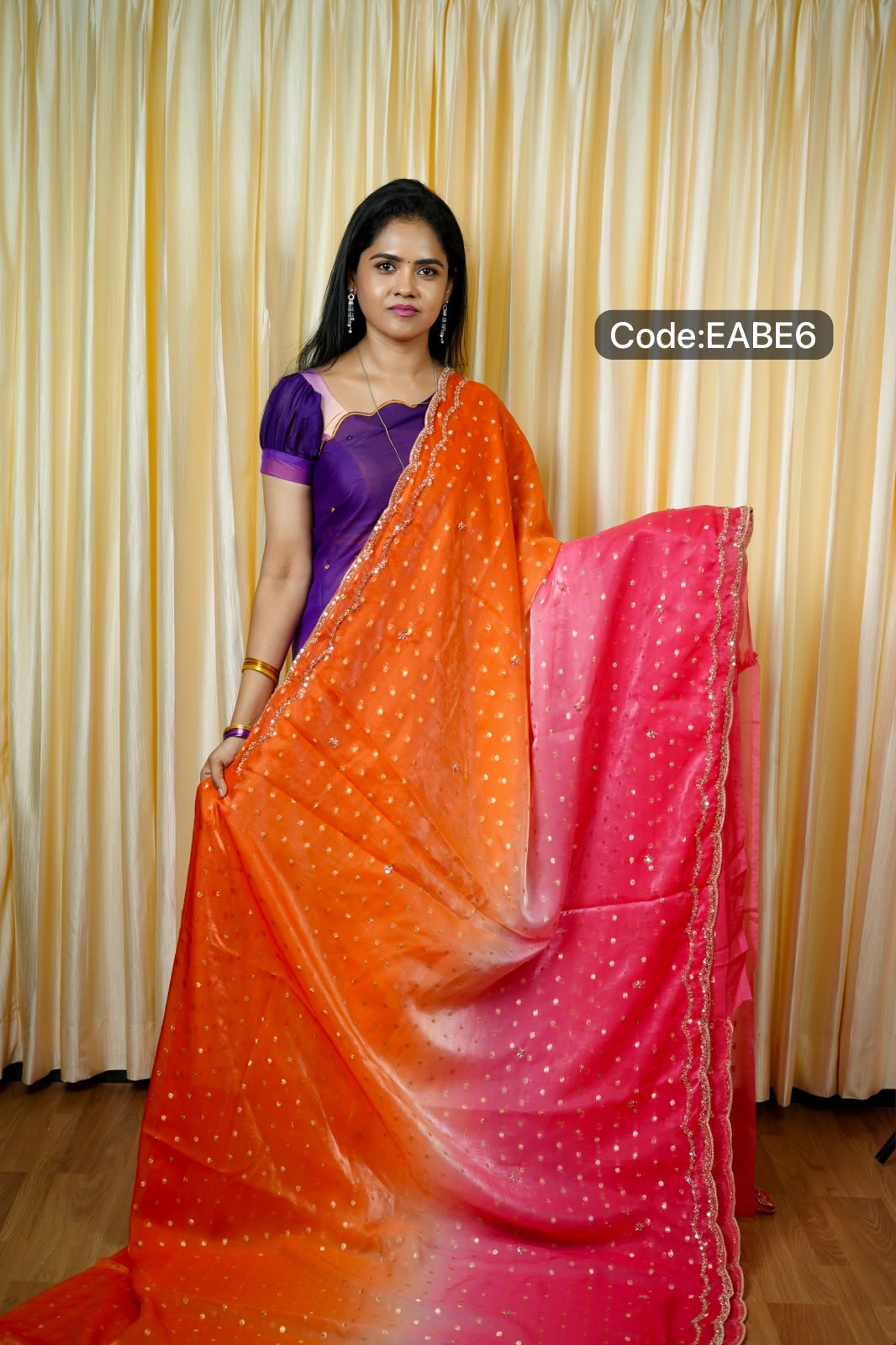 Space silk with zari work🌈🥳