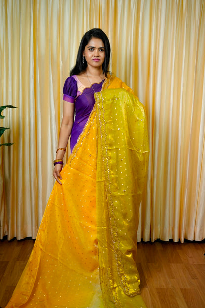 Space silk with zari work🌈🥳