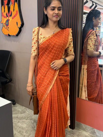 Linen Cotton saree -Prebook 😍😎⏰📚