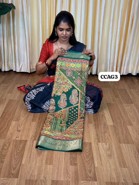 Soft silk cotton Saree 🥰😎📚