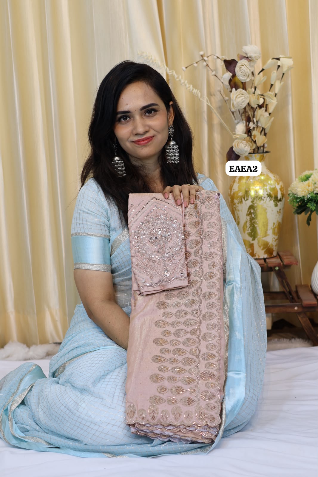 Space silk saree with jarkhand  diamond work 😍😎📚