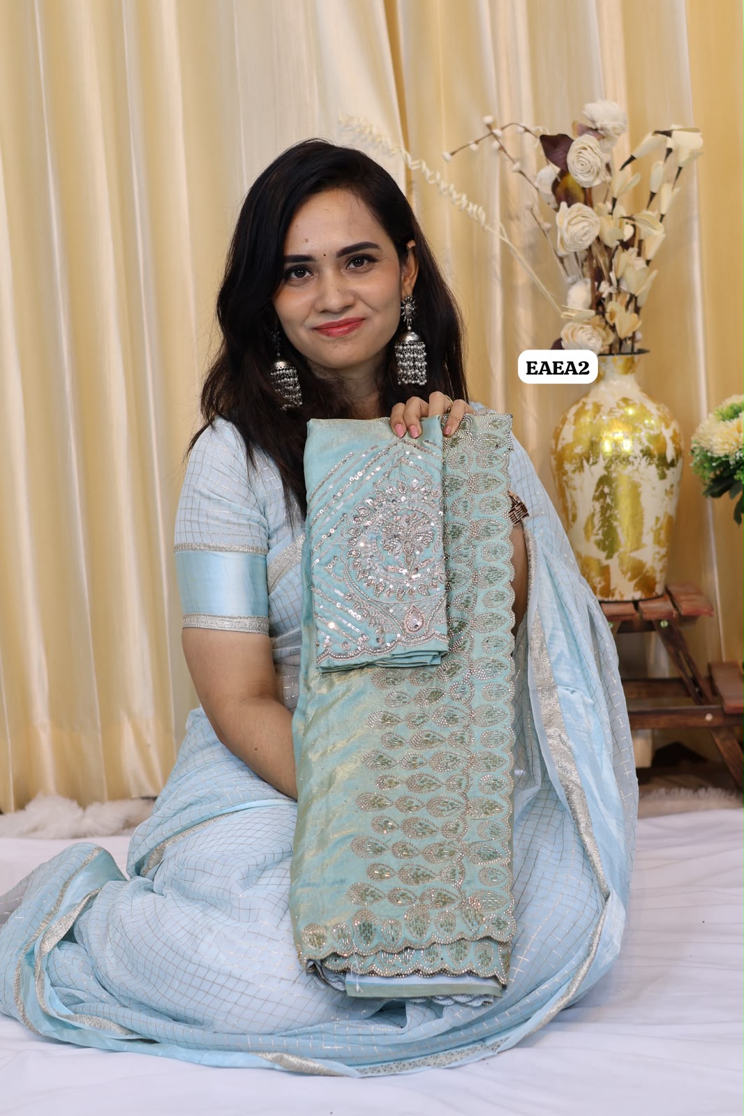 Space silk saree with jarkhand  diamond work 😍😎📚
