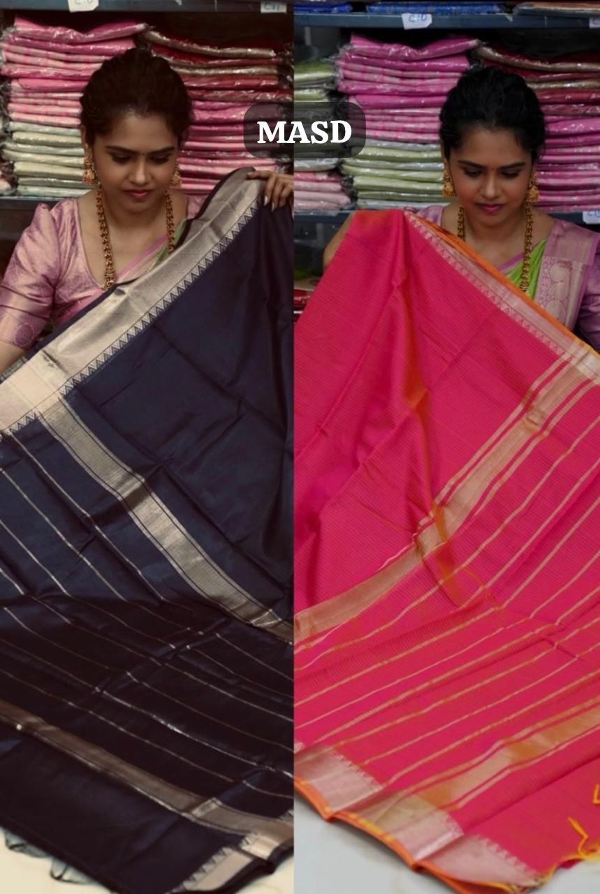 Mangalagiri cotton🥰😎Buy 1 get 1 Free (black)