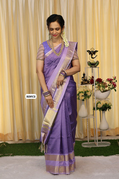 Traditional Katan semi silk saree 🥳