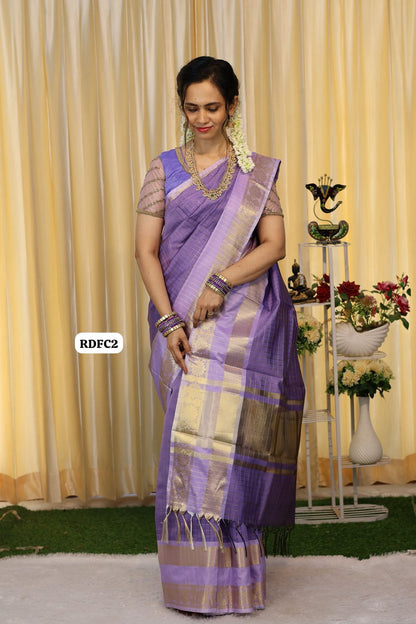 Traditional Katan semi silk saree 🥳