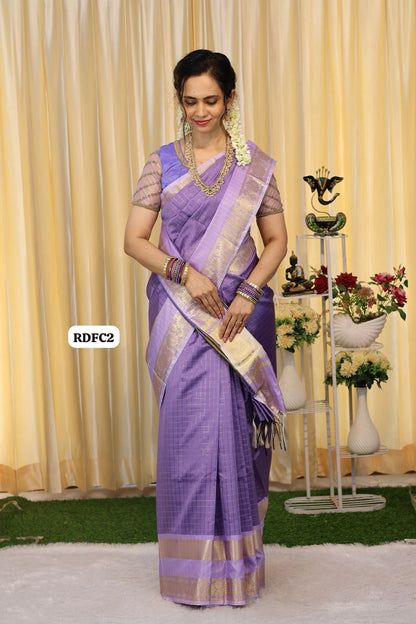 Traditional Katan semi silk saree 🥳