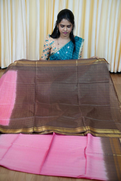 Tussar silk saree🥰😎🌈📚