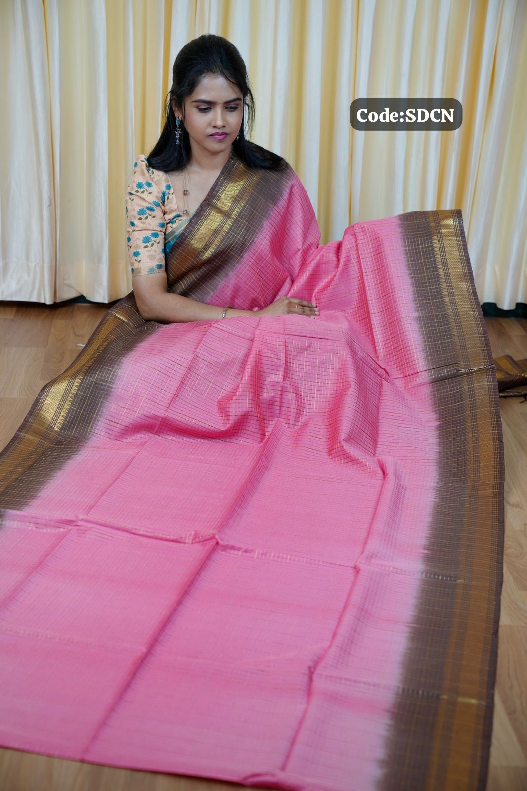 Tussar silk saree🥰😎🌈📚