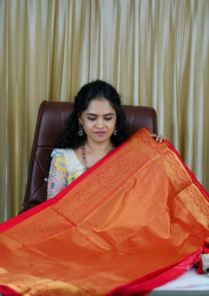 Premium bridal semi silk saree🥰🥳