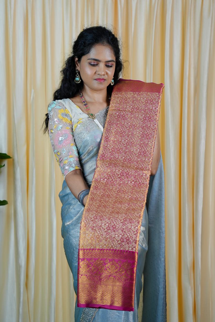 Kanchipuram semi silk saree🥳