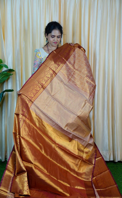 Kanchipuram semi silk saree🍄🥳