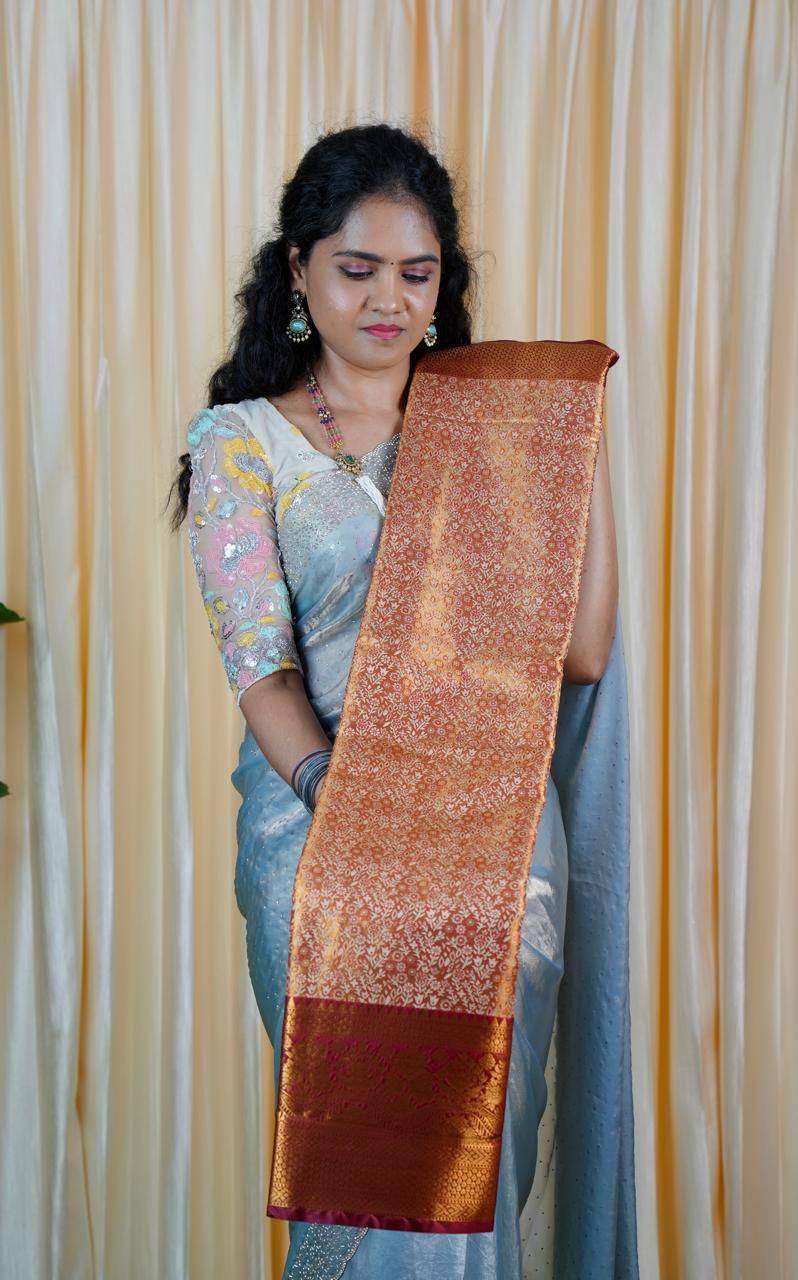 Kanchipuram semi silk saree🍄🥳
