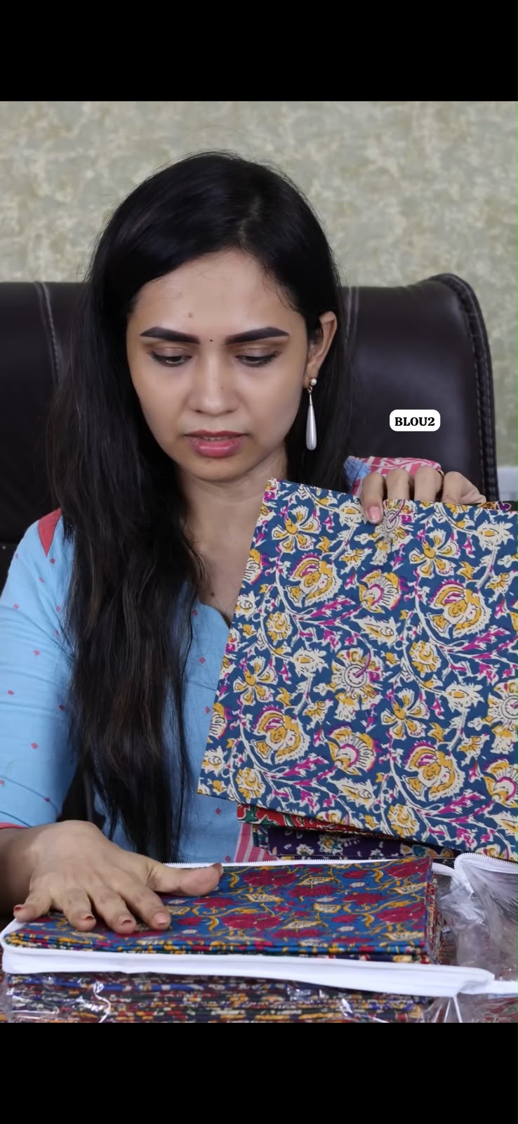 Kalamkari blouse pieces (25)😍😎
