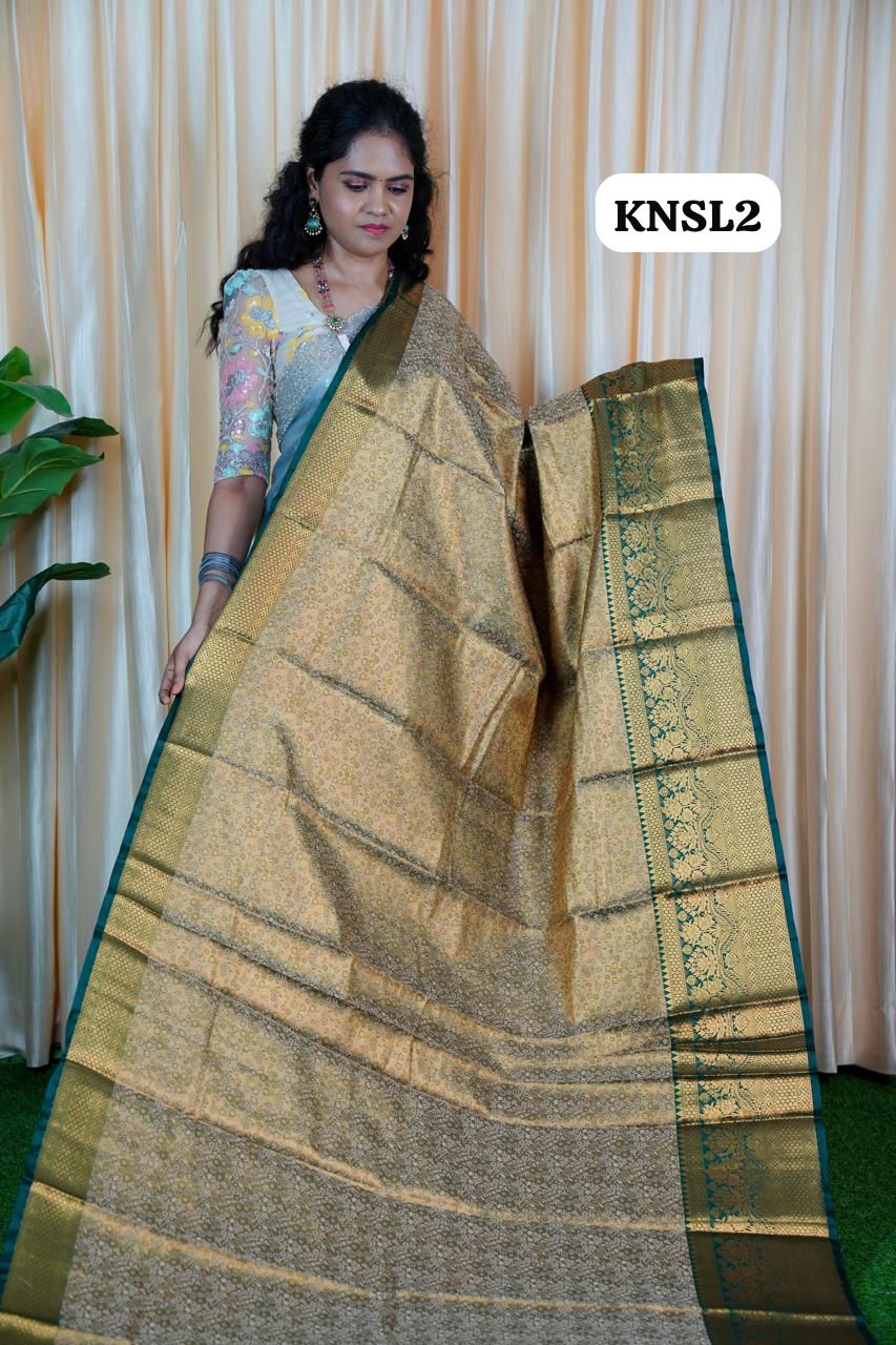 Kanchipuram inspired silk saree🍄🥳
