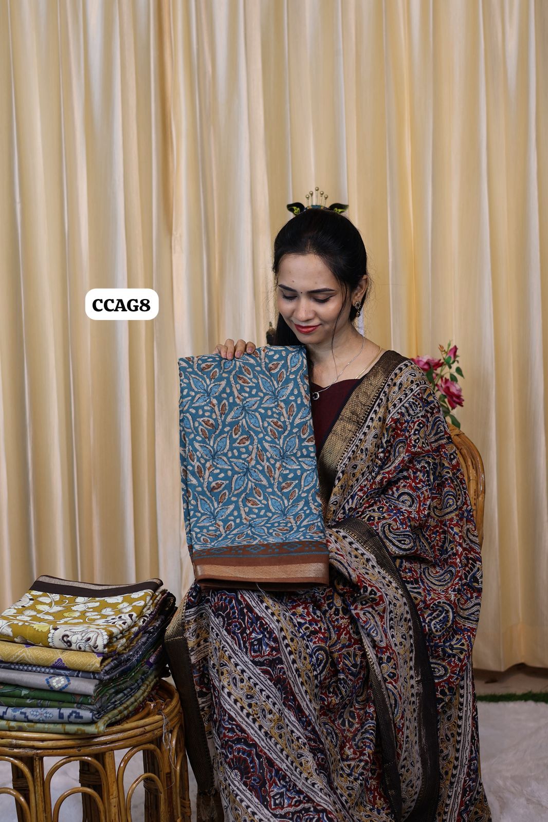 Ikkat print saree 😍Ⓜ️