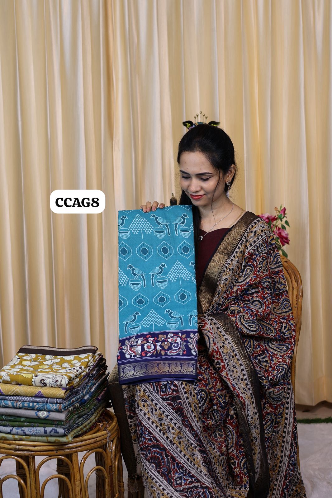 Ikkat print saree 😍Ⓜ️