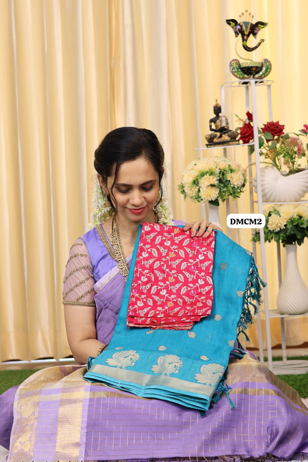 Mysore crepe silk saree with contrast blouseⓂ️😍